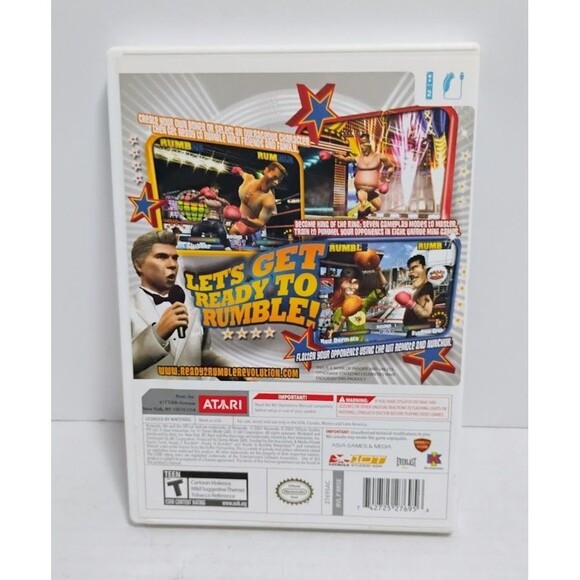 2009 NINTENDO WII ATARI READY 2 RUMBLE REVOLUTION TESTED WORKING NO MANUAL - Picture 2 of 6